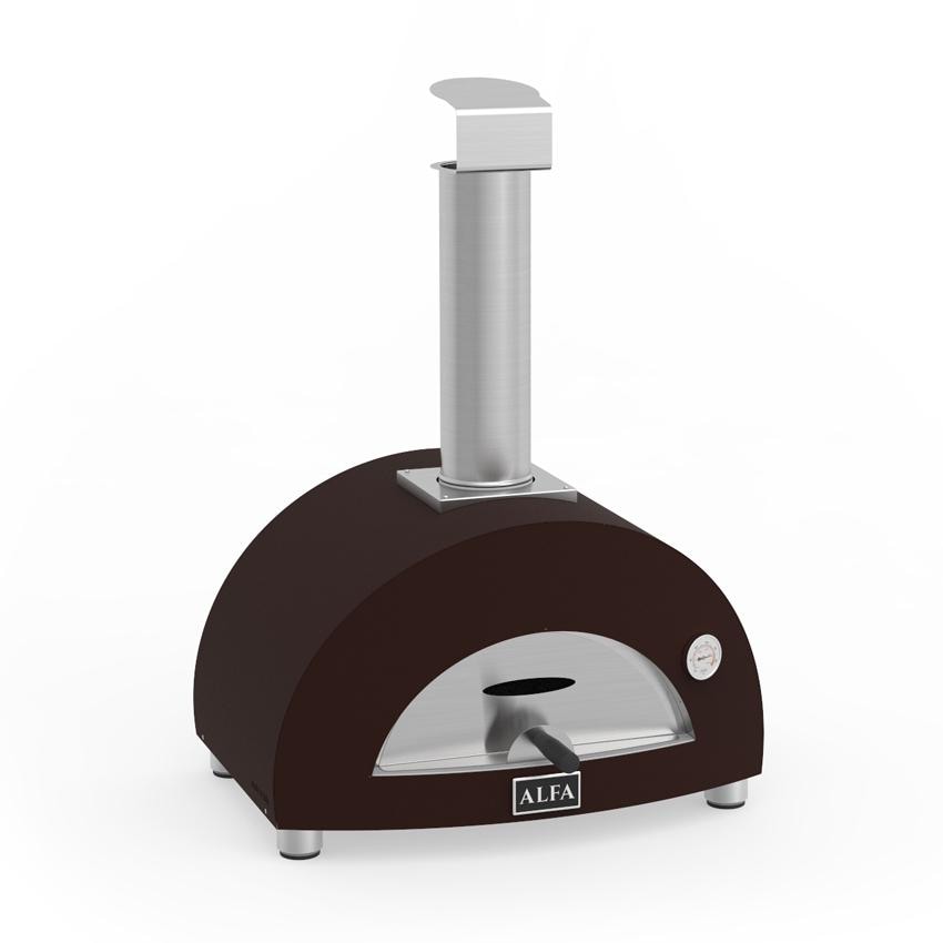 Alfa 1 Pizze 19-Inch Outdoor Countertop Propane Gas Pizza Oven - Copper