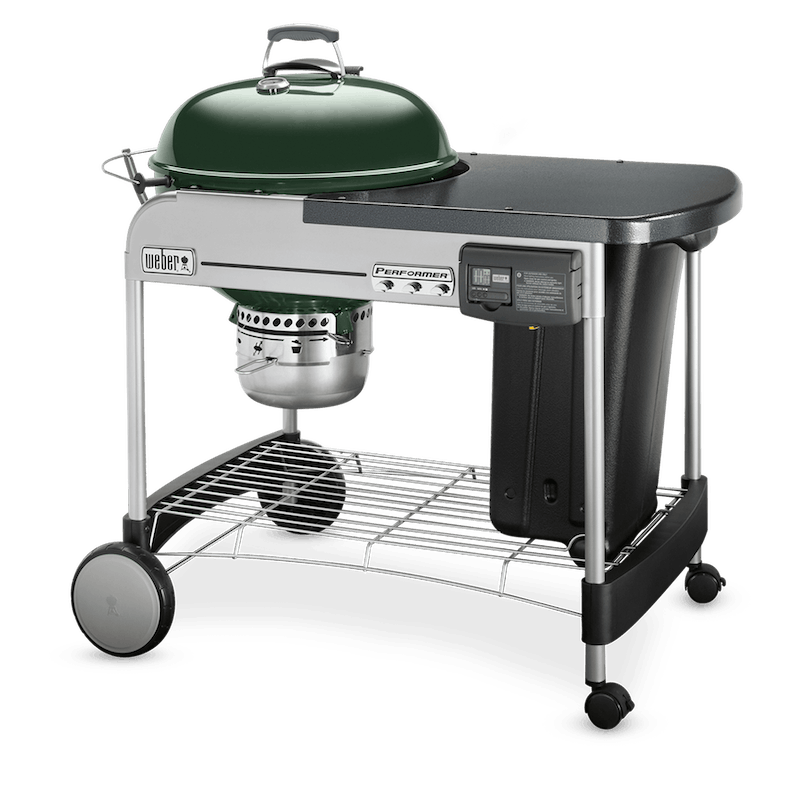 Weber Performer Deluxe 22-Inch Freestanding Charcoal Grill With Touch-N-Go Ignition - Green - 15507001