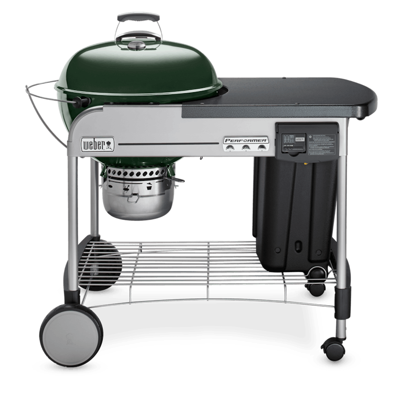 Weber Performer Deluxe 22-Inch Freestanding Charcoal Grill With Touch-N-Go Ignition - Green - 15507001