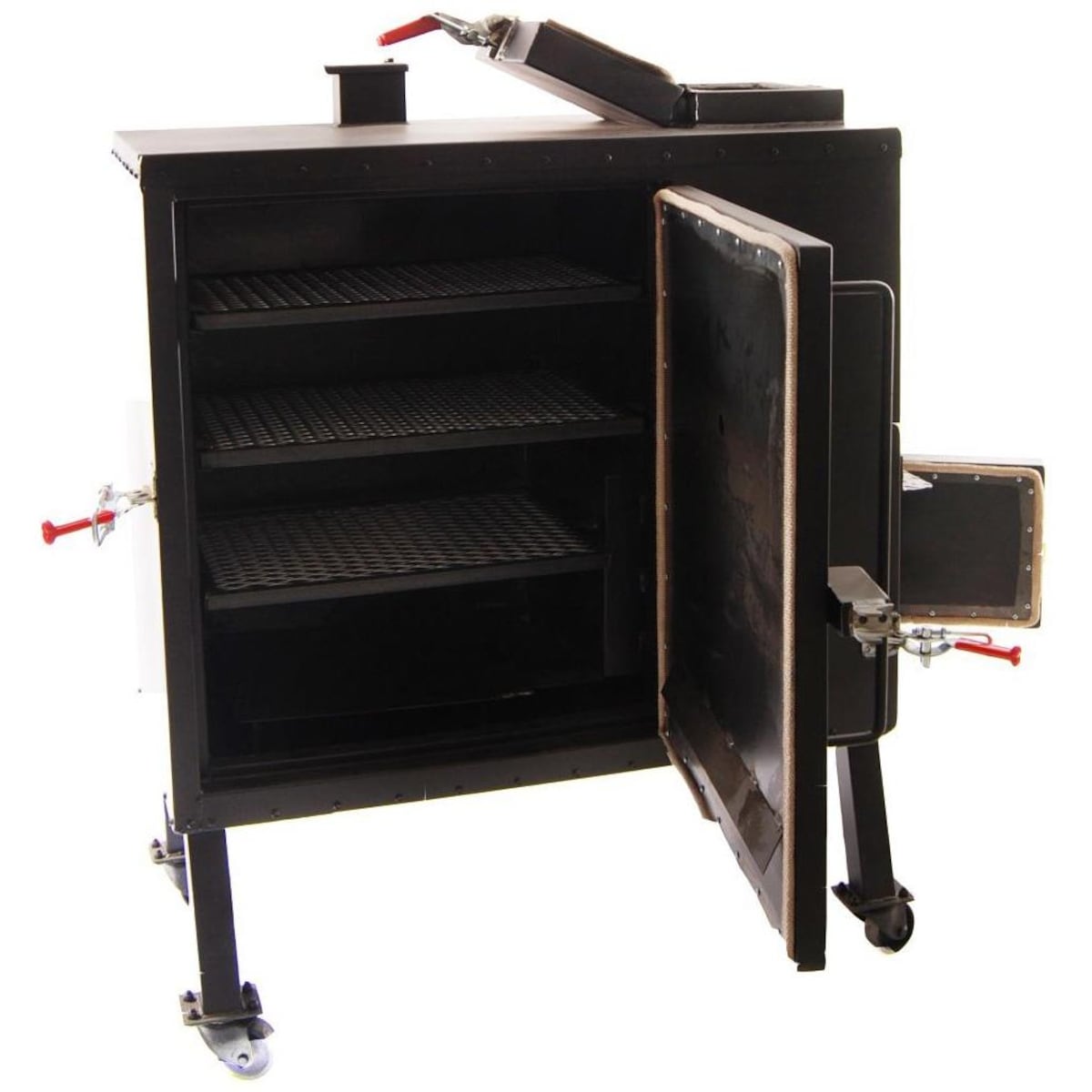 Old Country BBQ Pits Insulated Gravity Fed Charcoal Smoker - GF-L-34X40