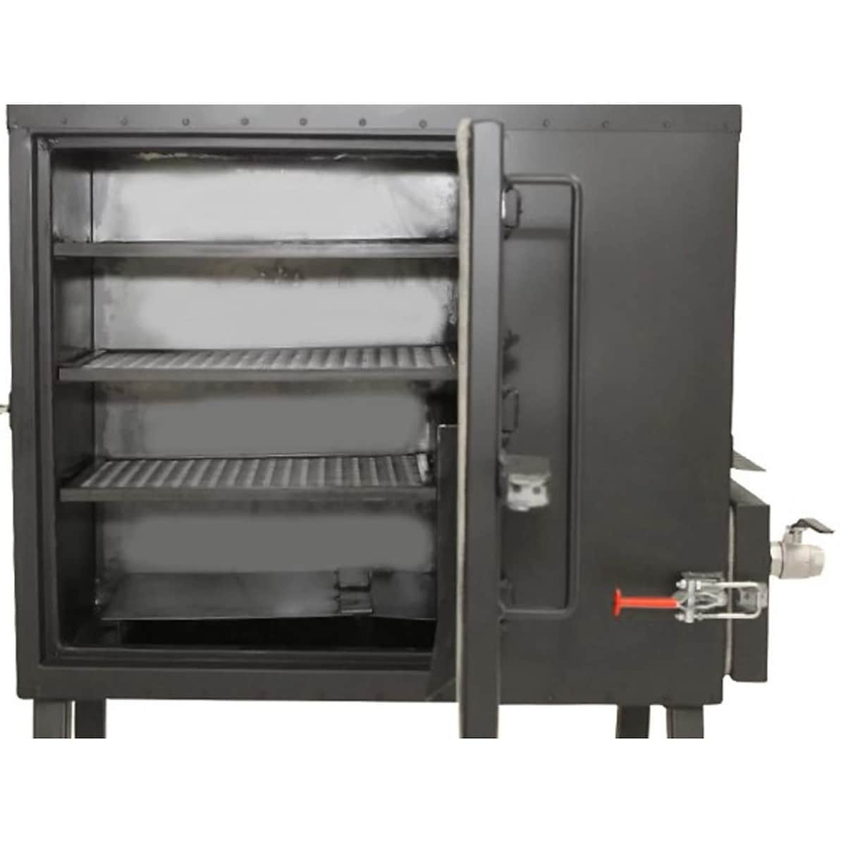 Old Country BBQ Pits Insulated Gravity Fed Charcoal Smoker - GF-L-34X40