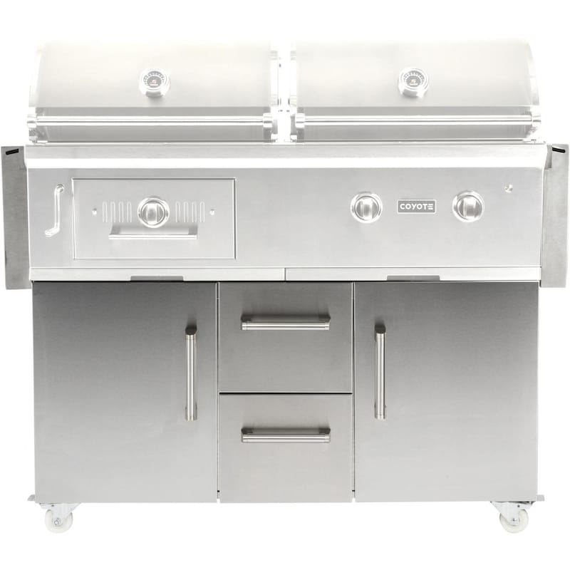 Coyote Grill Cart For 50-Inch Centaur Dual Fuel Grills - C3HY50CT