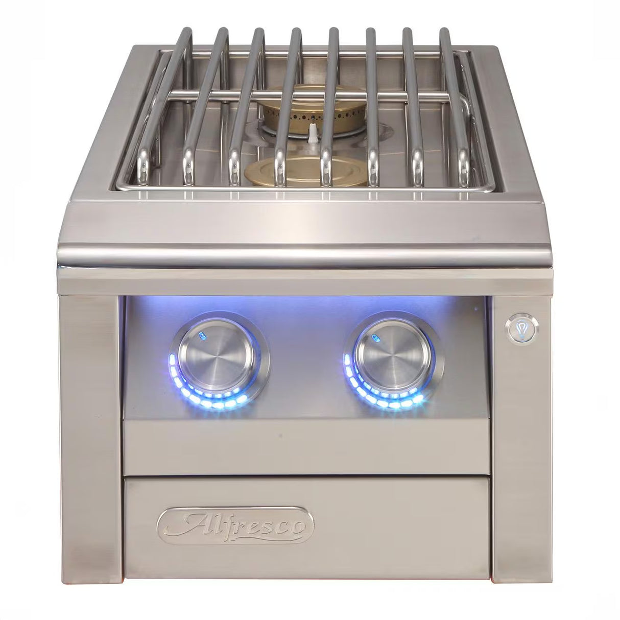 Alfresco AIPG 14" Double Side Burner – Built-In Natural Gas or Propane | AIPGSB-2