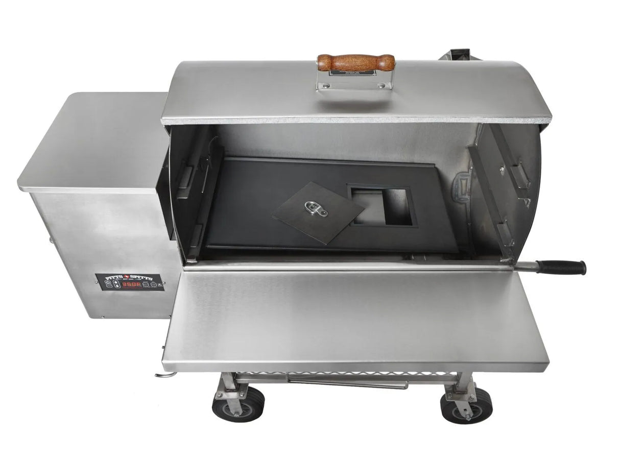 Pitts & Spitts Maverick 850 Stainless Pellet Grill P-MAV-850-SS - Texas Star Grill Shop P-MAV-850-SS, Pitts and Spitts Houston, Pitts and Spitts Marine Grade