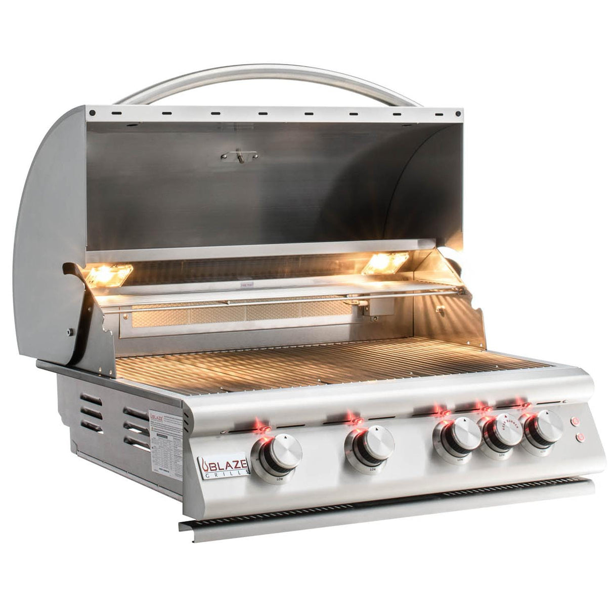 Blaze Premium LTE 32-Inch 4-Burner Built-In Natural Gas Grill With Rear Infrared Burner & Grill Lights - BLZ-4LTE2