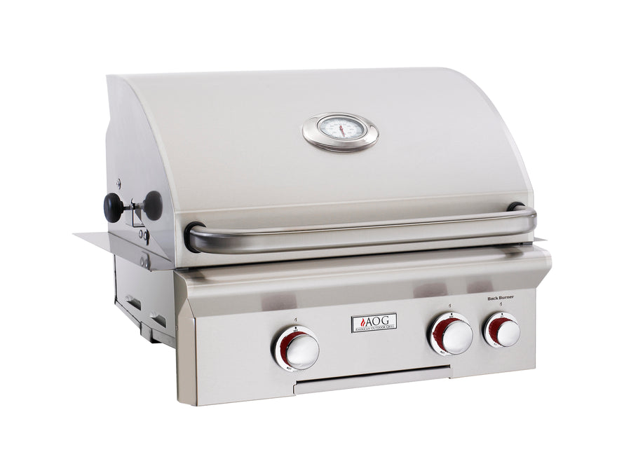 American Outdoor Grill 24" Built-in Natural Gas Grill W/ Rotisserie Kit 24NBT