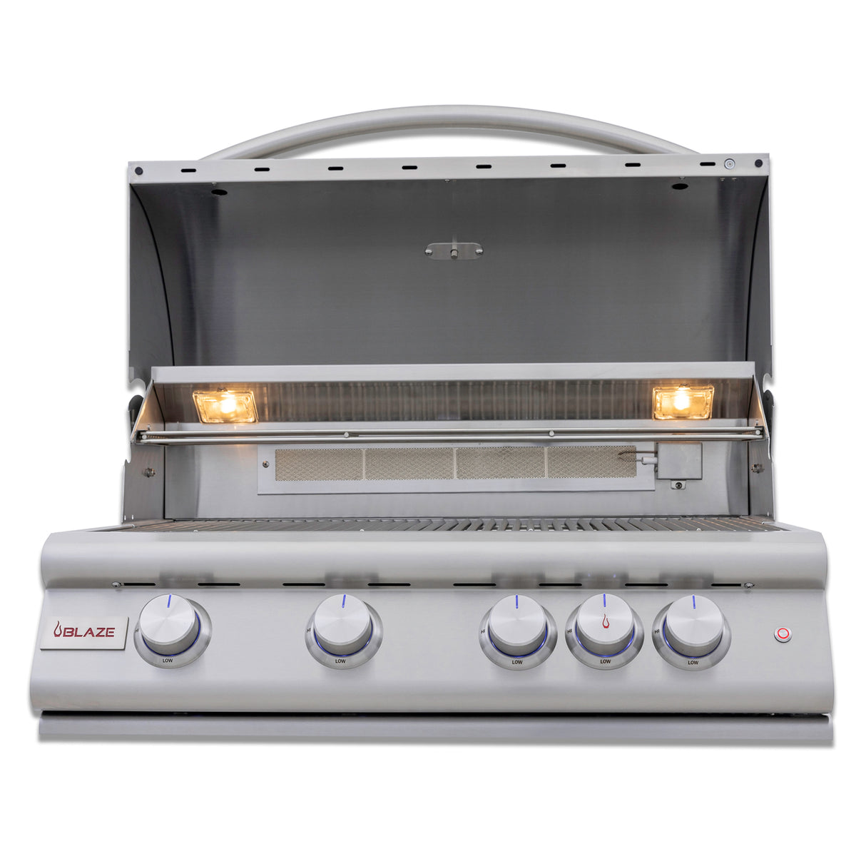 Blaze Premium LTE+ 32-Inch 4-Burner Built-In Gas Grill W/ Rear Infrared Burner & Lift-Assist Hood - BLZ-4LTE3-(NG/LP)