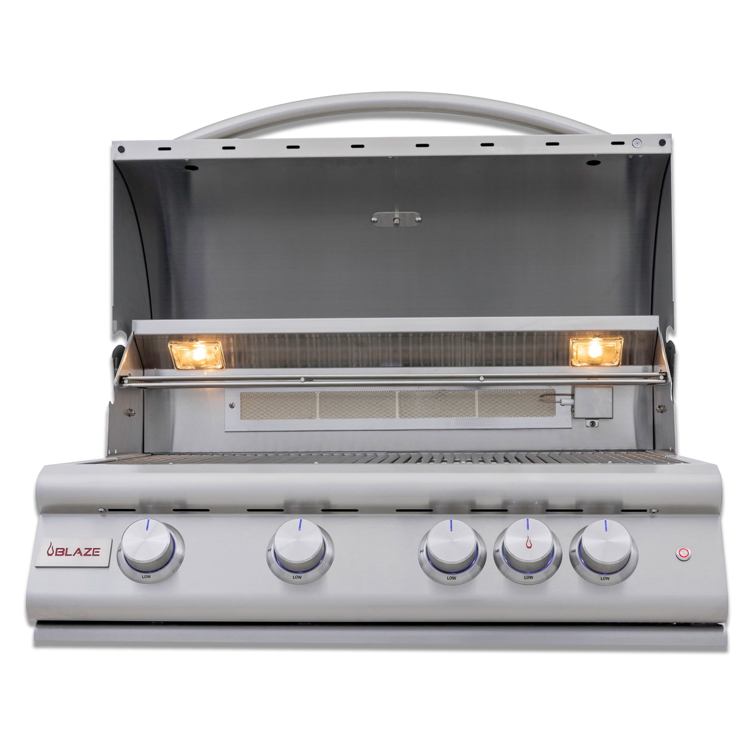 Blaze Premium LTE+ 32-Inch 4-Burner Built-In Gas Grill W/ Rear Infrared Burner & Lift-Assist Hood - BLZ-4LTE3-(NG/LP)