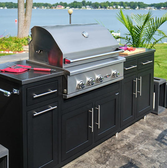Challenger Designs Outdoor Kitchen with Delta Heat Built-in Gas Grill Texas Star Grill Shop - Best Grills at the Best Price