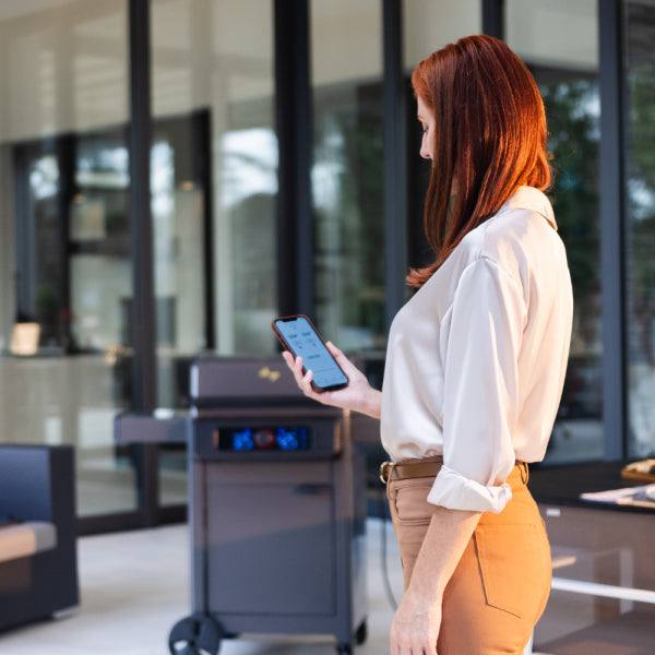 Current Model G Dual Zone Grill with Cabinet, Onyx