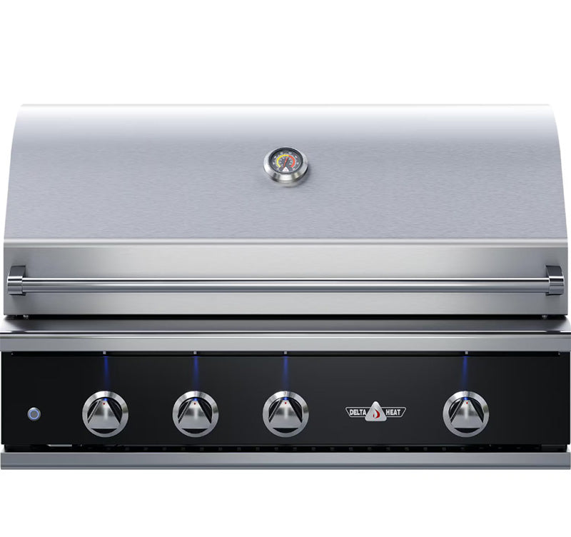 Delta Heat 38" Built In Gas Grill With Color Panel DHBQ38(R/RS)-(K/W)(L/N)