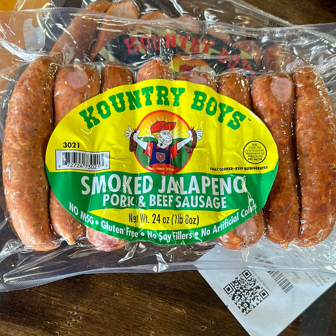 Kountry Boys Sausage Jalapeño Pork and Beef