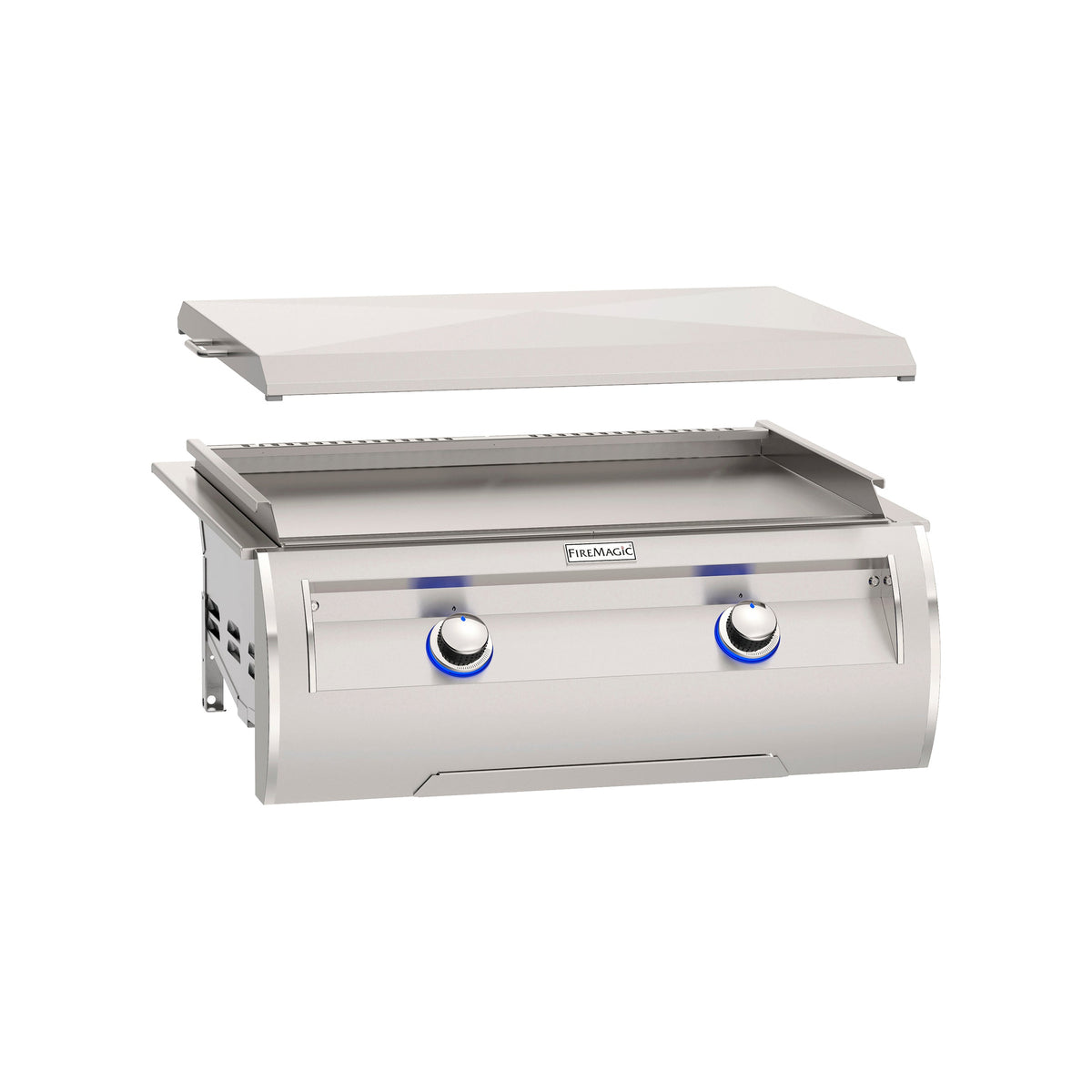 Fire Magic E660i-0T4N built-in natural gas gourmet griddle with stainless steel cover