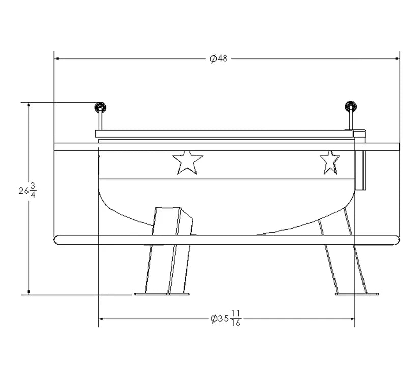 Houston fire pit, Old Country BBQ Fire Pit, Texas made fire pit