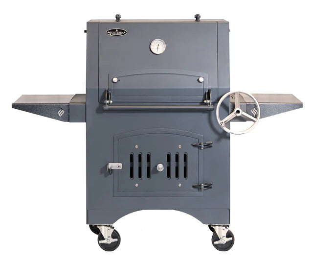 Sunterra Ironclad 30" Adjustable Charcoal Grill with Pizza Stone