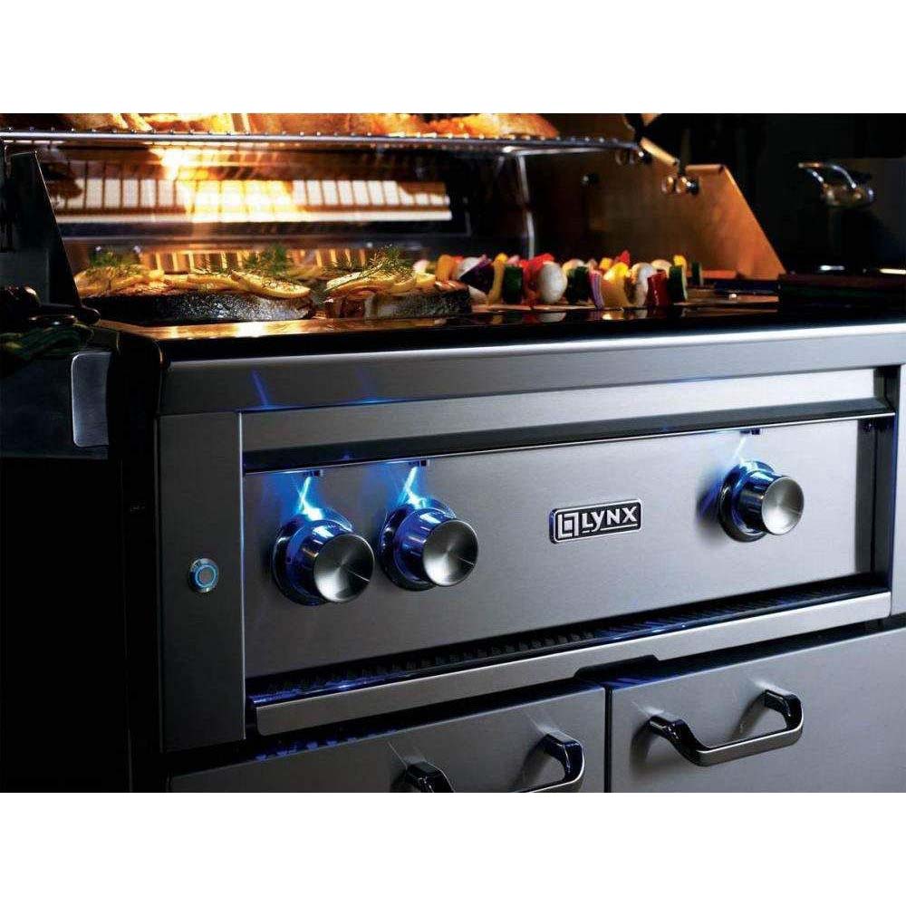 Lynx 42-Inch Professional Gas Grill On Cart with 2 Ceramic & 1 Trident Infrared Burners (L42TRF-LP/NG)