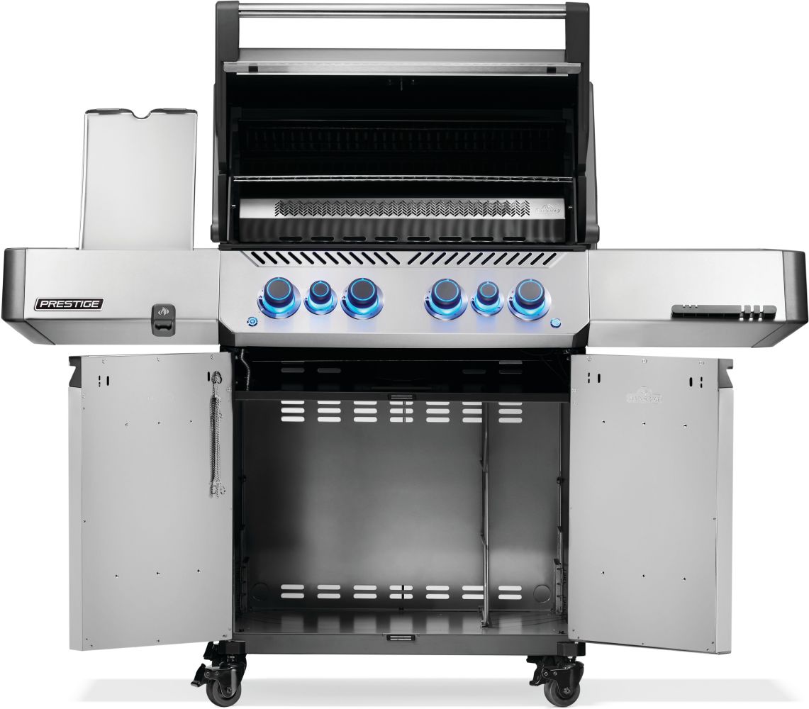 Napoleon Prestige 500 Gas Grill With Infrared Side and Rear Burner Stainless Steel P500VRSIB(P/N)SS