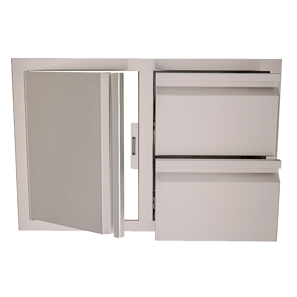 RCS Valiant Double Drawer & Door Combo - Soft Close -Left/Right Swing VDC1SC(L/R)