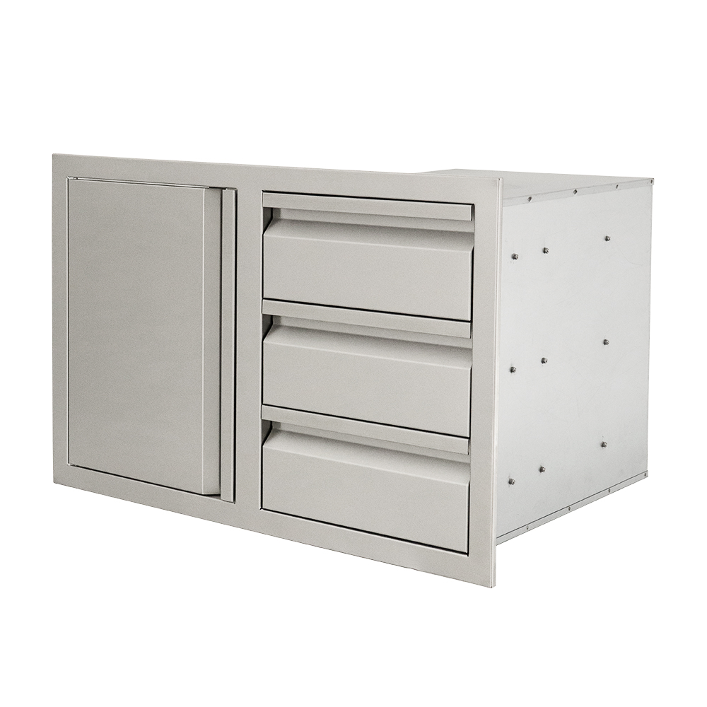 RCS Valiant Triple Drawer & Door Combo - Soft Close -Left/Right Swing VDC2SC(L/R)