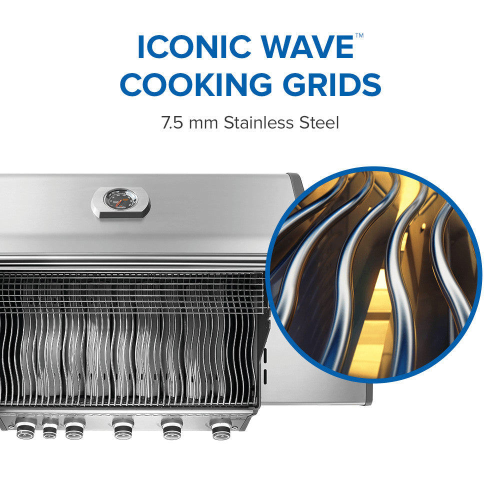 Napoleon Rogue PRO 625 Gas Grill with Infrared Side Burner Stainless Steel