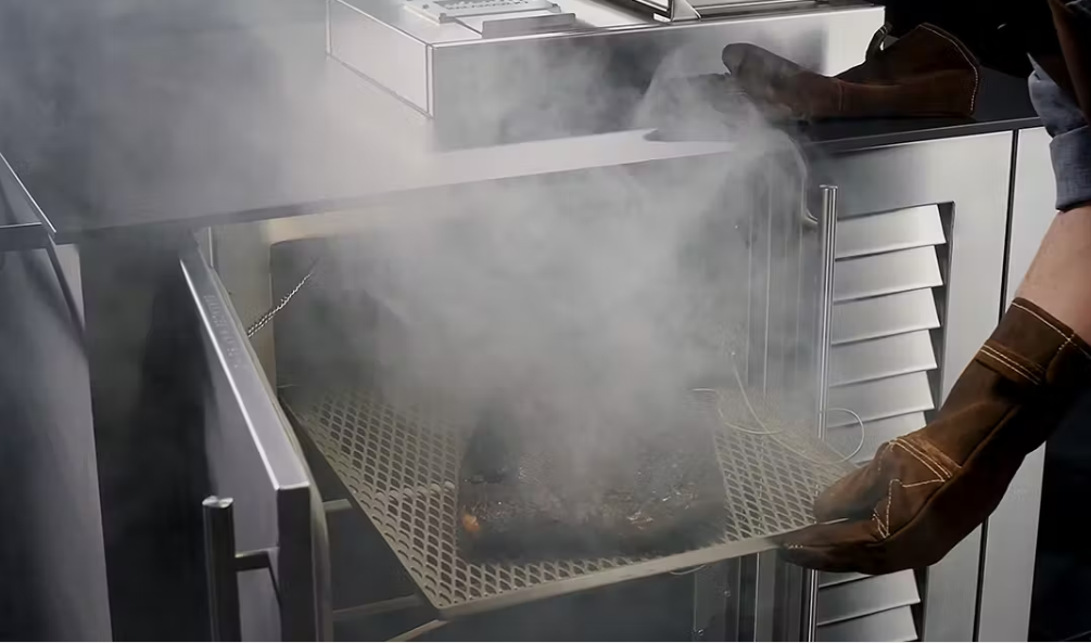 Built-in Charcoal Gravity Smoker