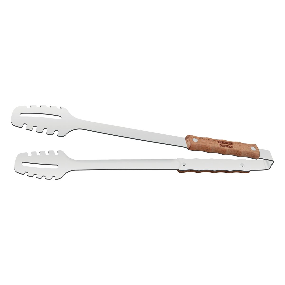 Tramontina Churrasco BBQ Tongs with Wood Handle - Texas Star Grill Shop 2