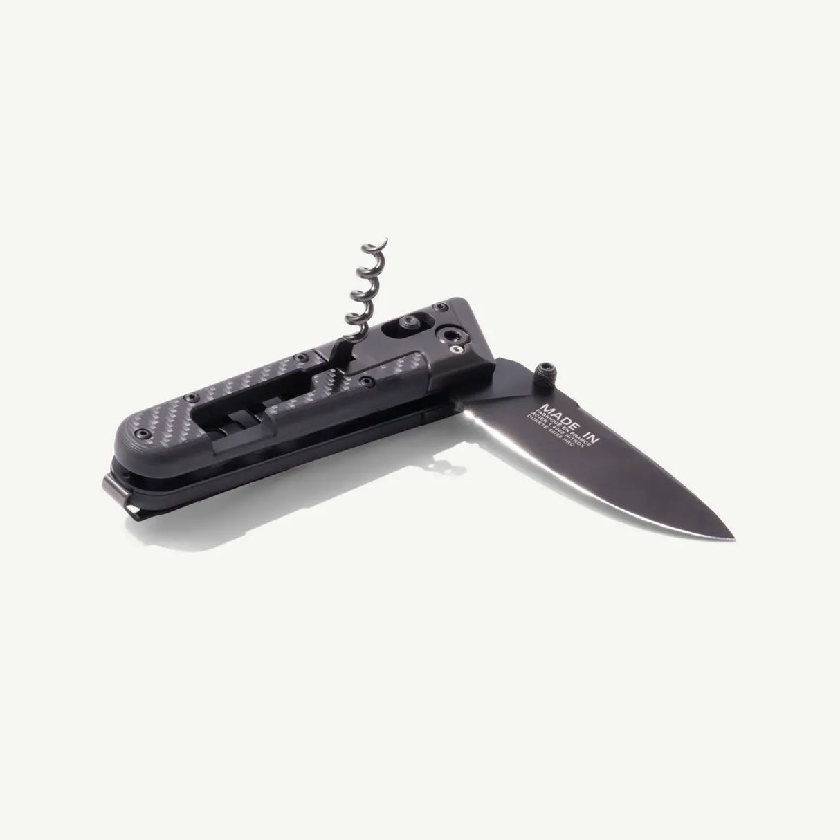 Made In Pocket Utility Knife Carbon Fiber PVD