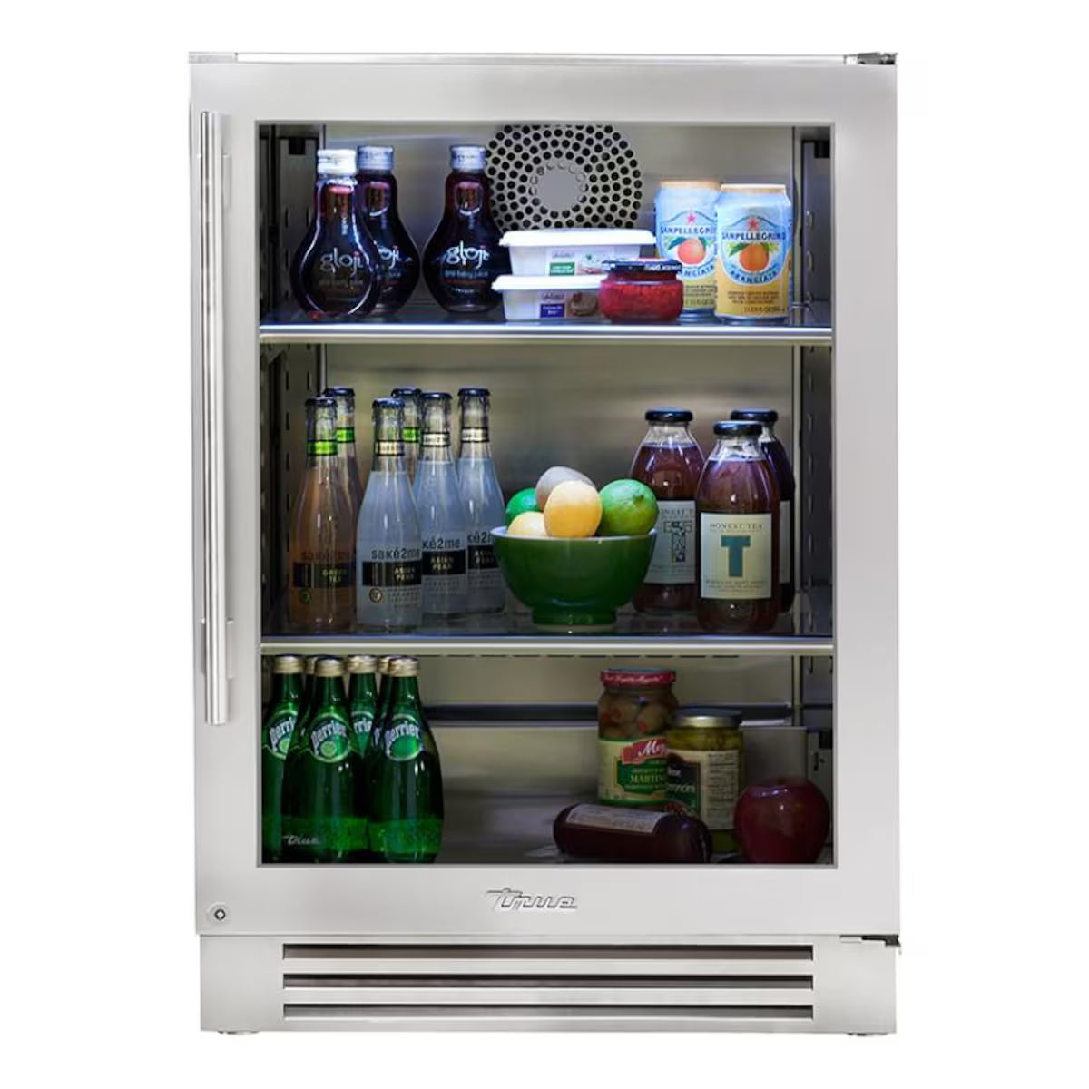 True 24" Out Door Beverage Center Stainless Glass Door