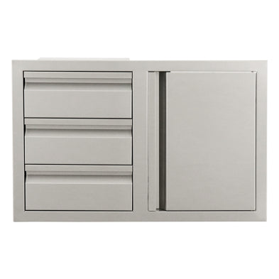 RCS Valiant Triple Drawer & Door Combo - Soft Close -Left/Right Swing VDC2SC(L/R)