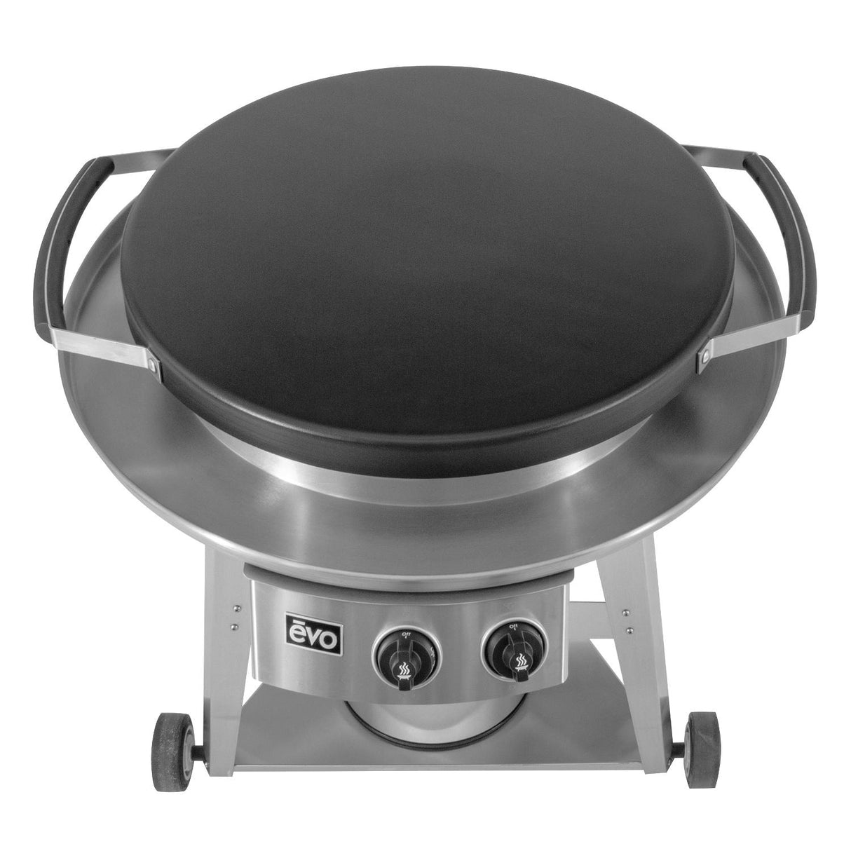 Evo Professional Wheeled Cart Flattop Freestanding Gas Grill - 10-0002-(LP/NG)