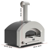 Alfa Futuro 2 Pizze Gas Pizza Oven Silver Black - FXFT-2P-MSB-U