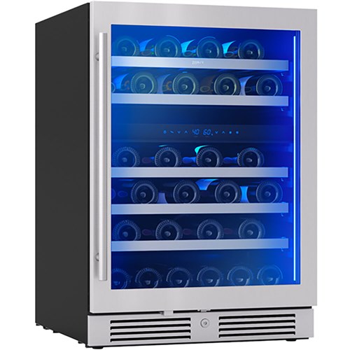 Zephyr Preserv 24" Dual Zone Wine Cooler Stainless Glass Door