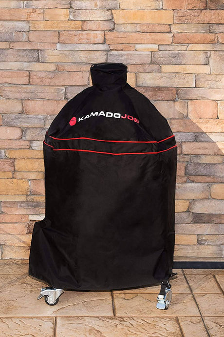 Kamado Joe KJ-GC23BWFS Classic Joe Charcoal Grill Cover, Black - Texas Star Grill Shop
