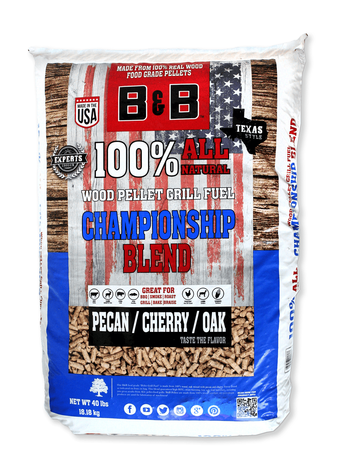 B&B Championship Blend Wood Pellets B00206