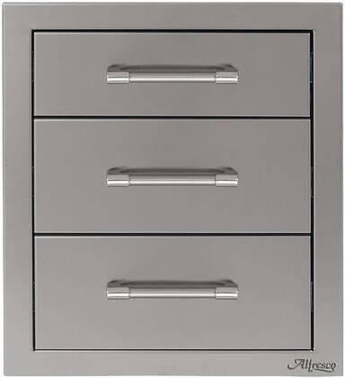Alfresco 17" Three Tier Storage Drawers AXE-3DR-SC - Texas Star Grill Shop AXE-3DR-SC