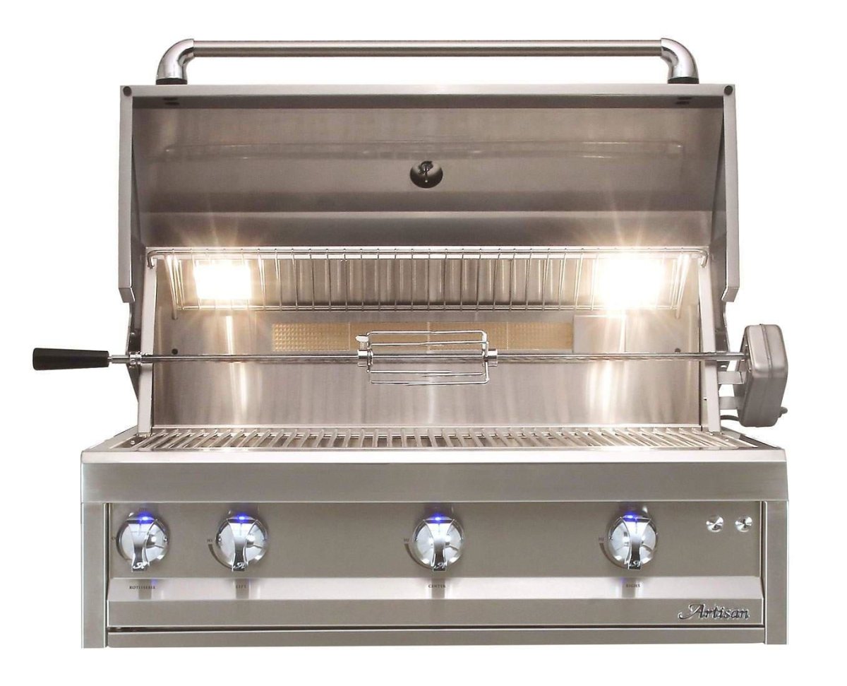 Artisan 36" Built-in Grill with Rotisserie & Light ARTP-36 - Texas Star Grill Shop ARTP-36-NG