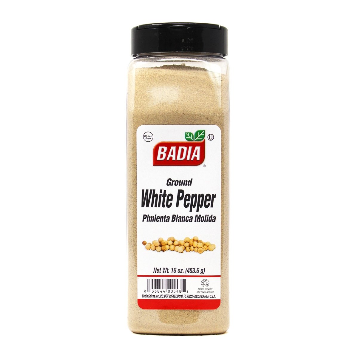 Badia Ground White Pepper 16oz - Texas Star Grill Shop 00548