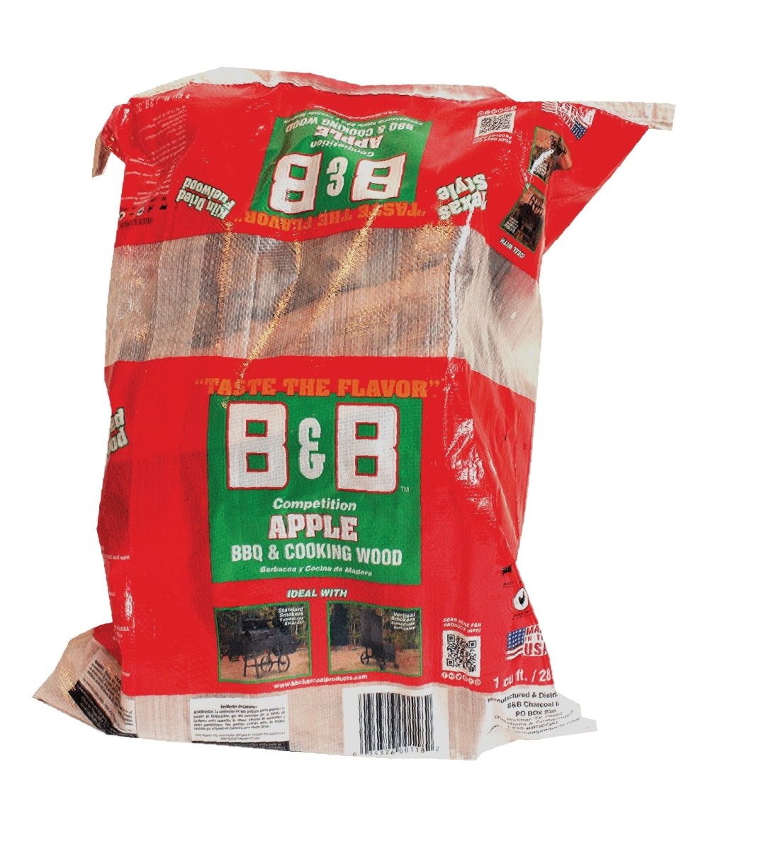 BB Apple Premium Cooking Logs 1 Cubic Foot - Texas Star Grill Shop C00118
