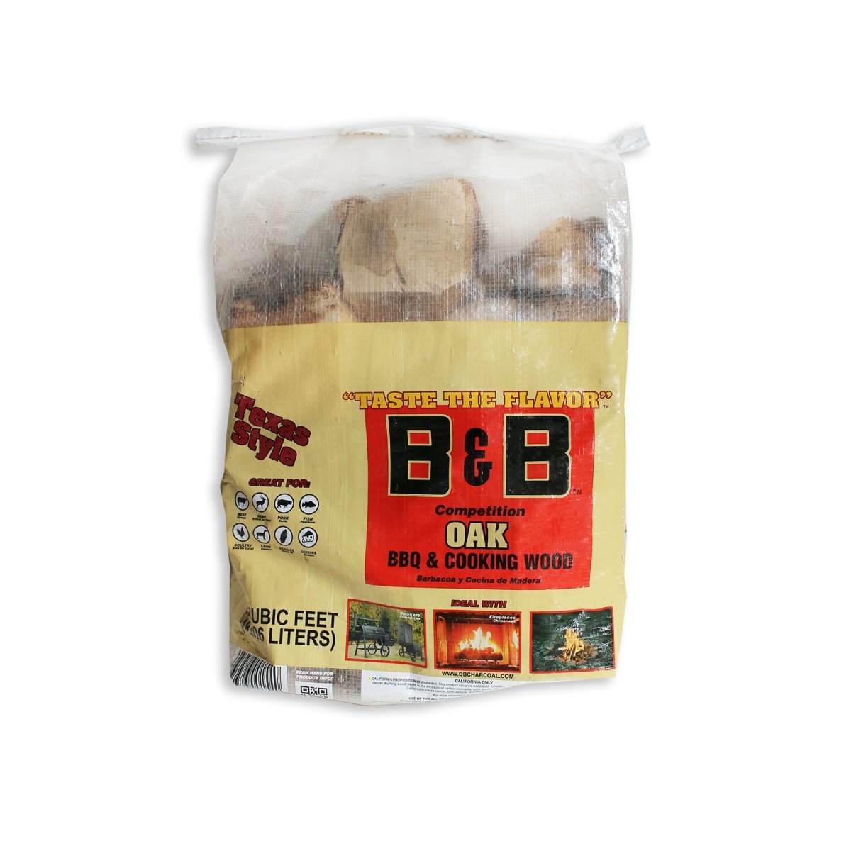 BB Post Oak Logs .65 Cubic Feet - Texas Star Grill Shop C00154