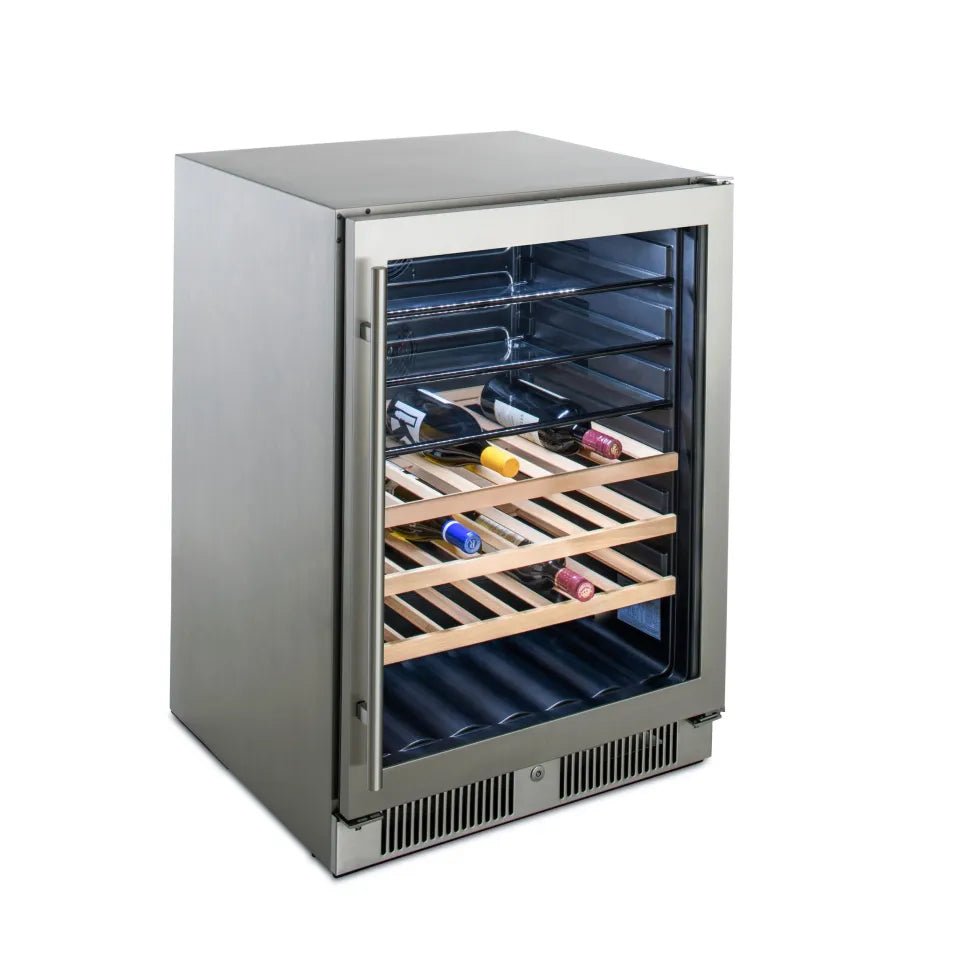 Blaze 24" Outdoor Glass Door Beverage Cooler 5.5 - Texas Star Grill Shop BLZ-GDBEV-5.5