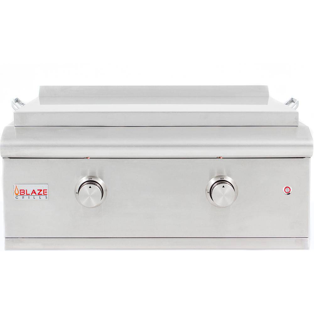 Blaze 30" Premium LTE Built-in Griddle w/ Lights - BLZ-GRIDDLE-LTE - Texas Star Grill Shop BLZ-GRID-LTE-NG