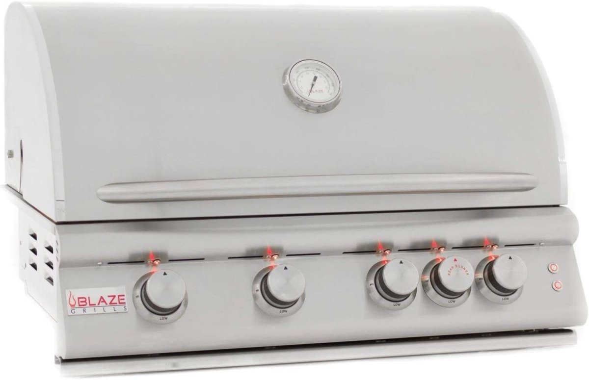 Blaze 32" 4-Burner Premium Marine Grade LTE Grill with Lights BLZ-4LTE2MG - Texas Star Grill Shop BLZ-4LTE2MG-LP