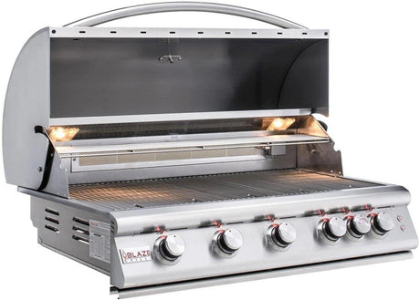 Blaze 40" 5-Burner Premium LTE Grill with Lights BLZ-5LTE2 - Texas Star Grill Shop BLZ-5LTE2-NG