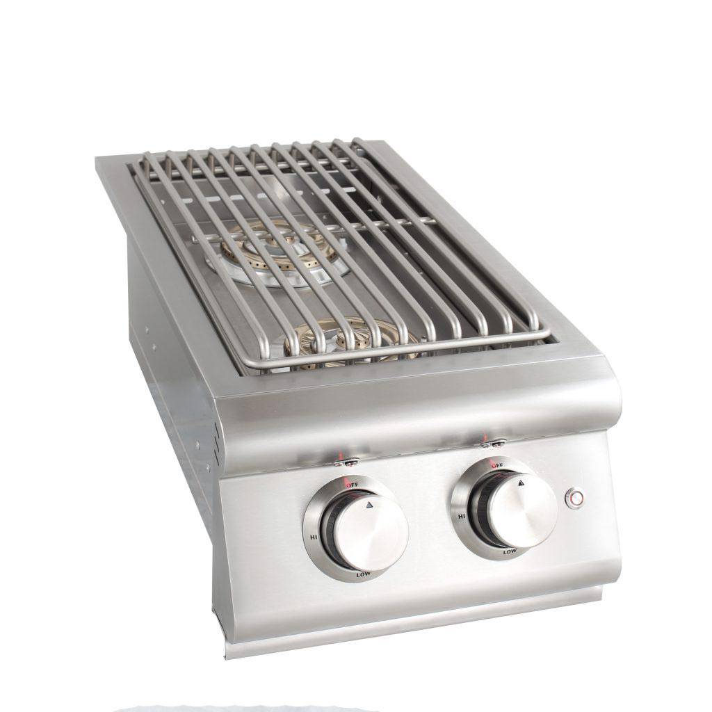Blaze Built-in Premium LTE Double Side Burner with Lights BLZ-SB2LTE - Texas Star Grill Shop BLZ-SB2LTE-NG
