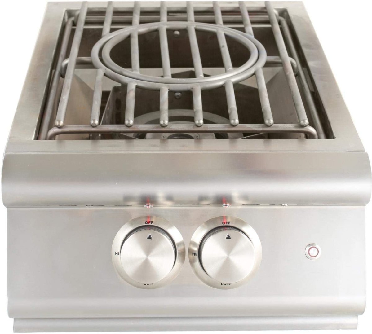 Blaze Premium LTE Built-in High Performance Side Burner W/ Wok Ring & Stainless Steel Lid - BLZ-PBLTE - Texas Star Grill Shop BLZ-PBLTE-NG