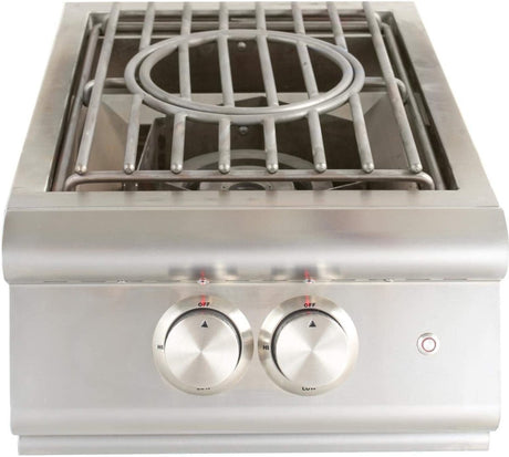 Blaze Premium LTE Built-in High Performance Side Burner W/ Wok Ring & Stainless Steel Lid - BLZ-PBLTE - Texas Star Grill Shop BLZ-PBLTE-NG