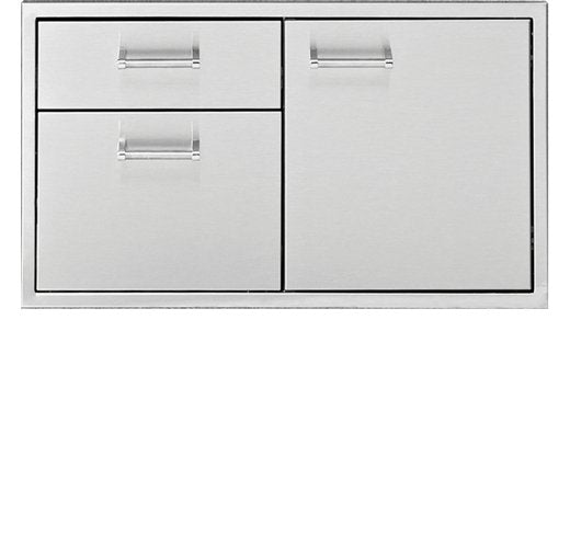 Delta Heat 36" Door 2-Drawer Combo - Texas Star Grill Shop DHDD362-B