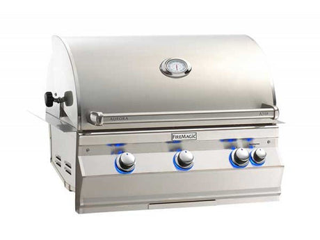 Fire Magic 30in Aurora Grill NG w/BB and Rotiss A540i-8LAN (Reg $5075) - Texas Star Grill Shop A540i-8EAN