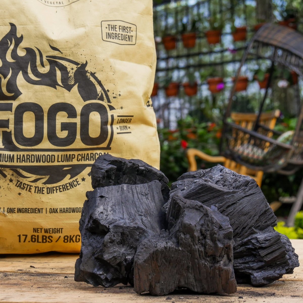 FOGO 17.6LB Super Premium Lump Charcoal FOGO-SUPERPREM - Texas Star Grill Shop FOGO-SUPERPREM