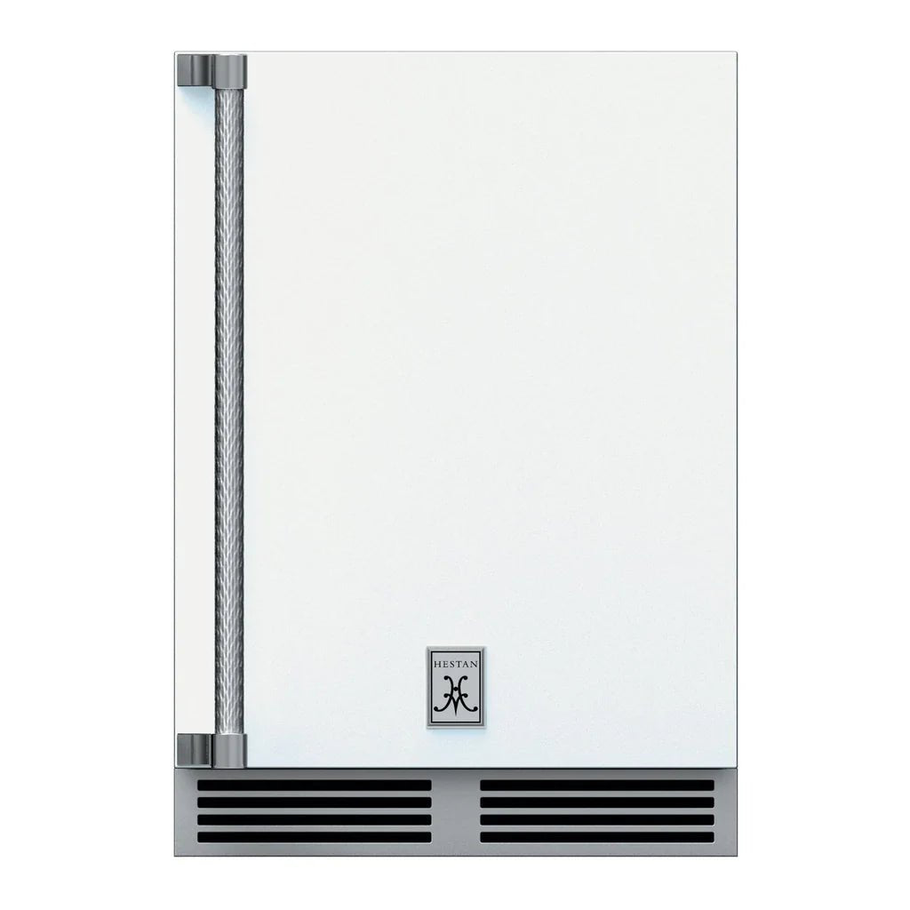 Hestan Outdoor Refrigerator Solid Door w/ Lock Right Hinged 24" GRSR24 - Texas Star Grill Shop GRSR24